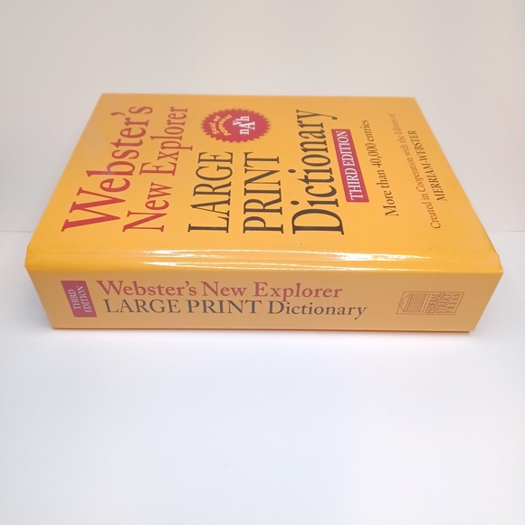 Webster's New Explorer Large Print Dictionary. Third Edition - Picture 4 of 9
